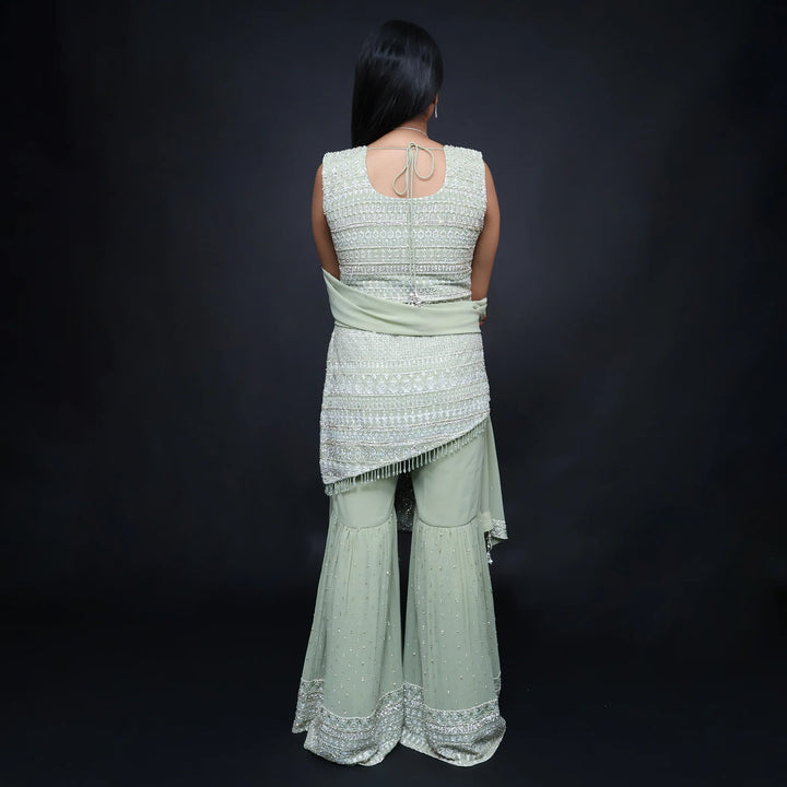 Vastrachowk Straight Shirt with Garara