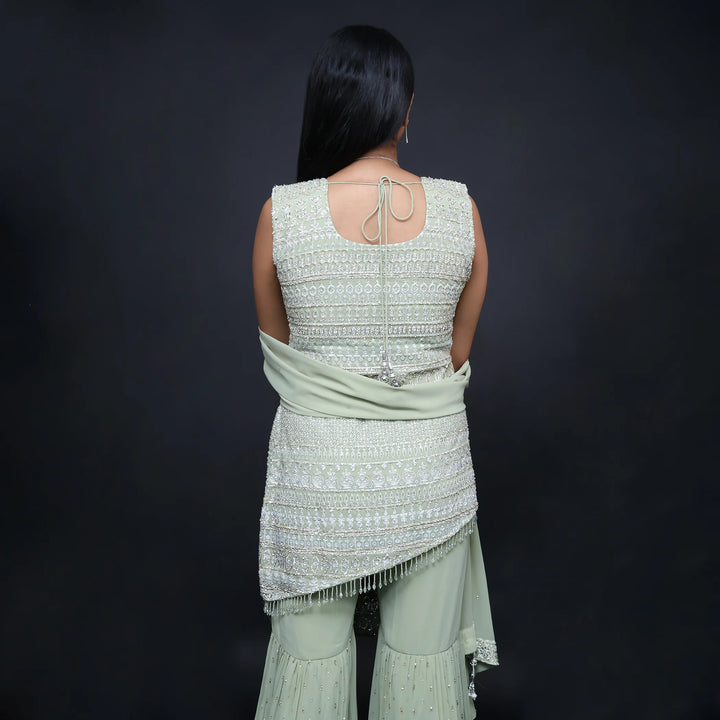 Vastrachowk Straight Shirt with Garara