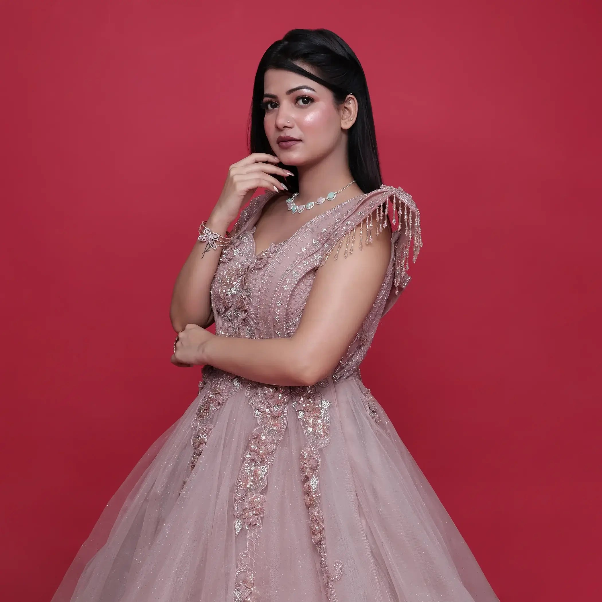 Vastrachowk Stunning Western Celebration Gown