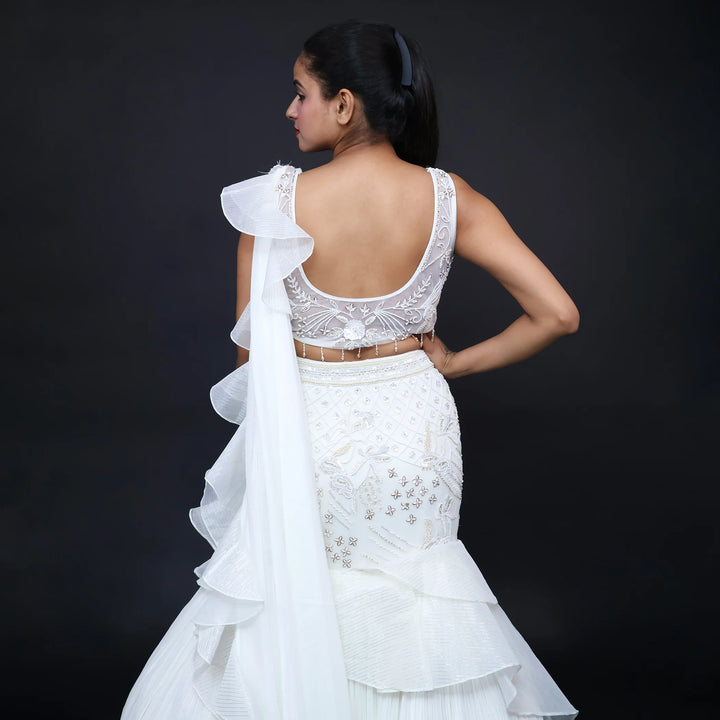 Stylish Fish Cut Lehenga for Women- Vastrachowk