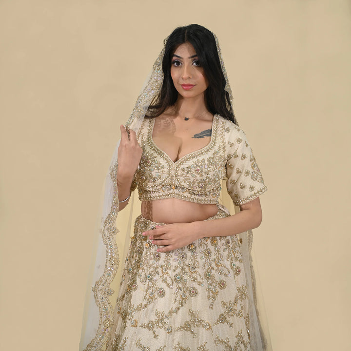 Vastrachowk Traditional Classic Crop Top Lehenga