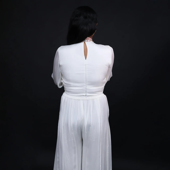 Vastrachowk Trendy Crop Top with Plazo Set Women's wear