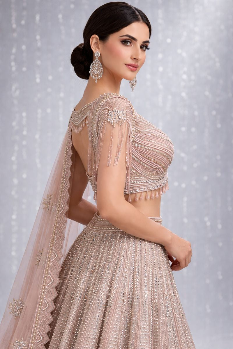 Western Crop Top Lehenga 