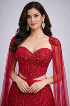 Western Crop Top Mermaid Co-ord Set Style