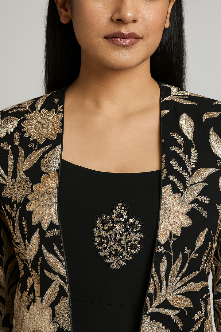 Western Gown with Jacket close profile