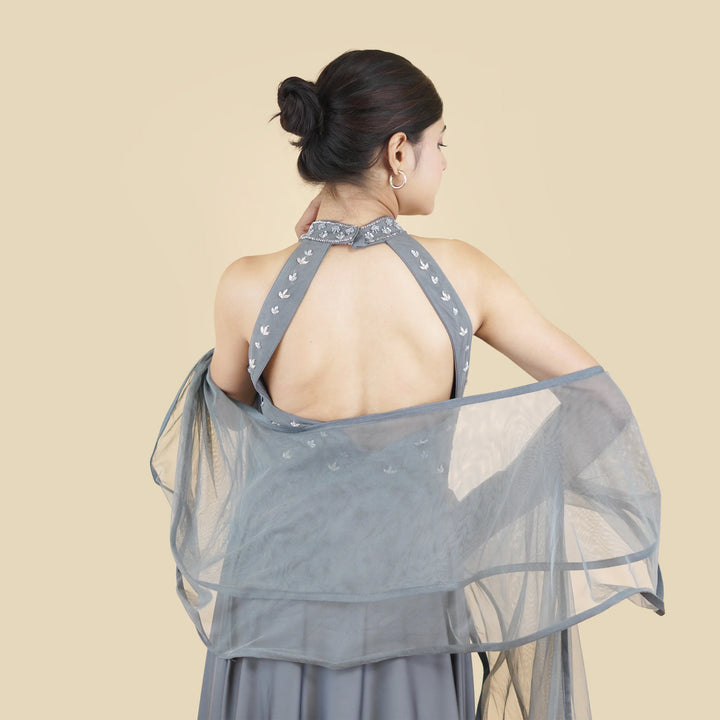 Western Halterneck Gown Vastrachowk