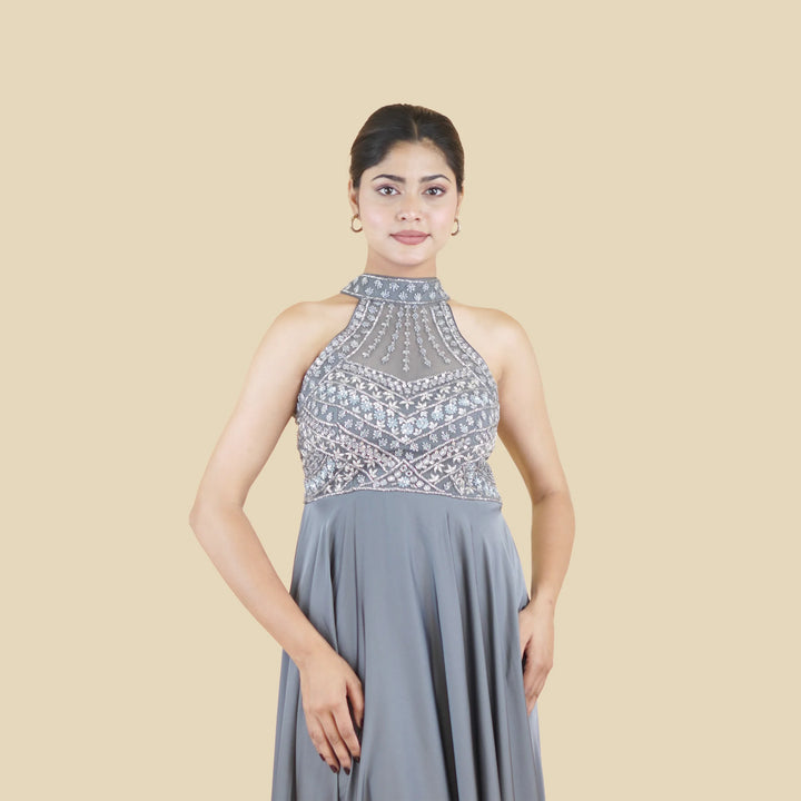 Western Halterneck Gown Vastrachowk