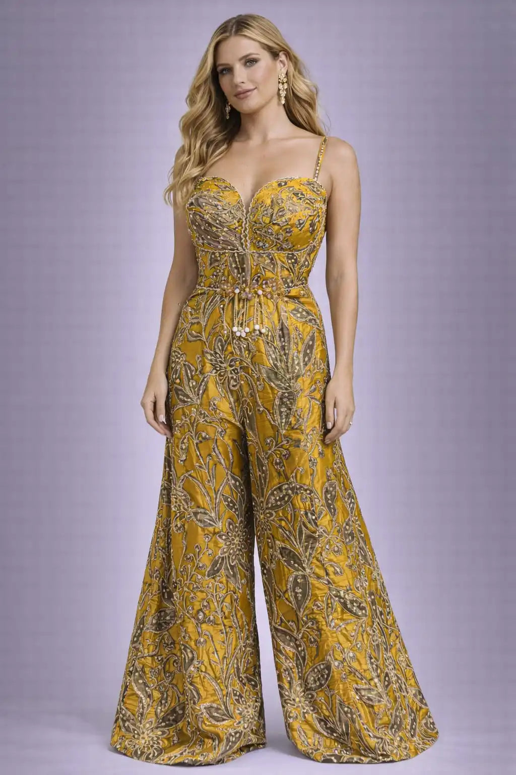 mustard jumpsuit