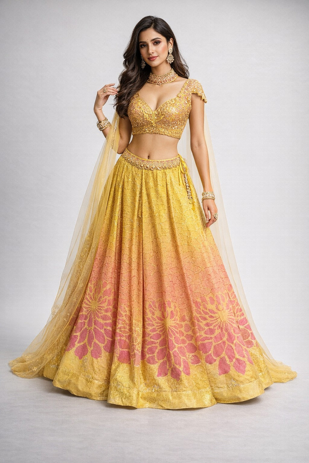 Sunlit Bloom Lehenga Set