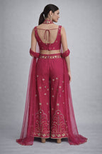 Emerald Embroidered Sharara Set with Dupatta