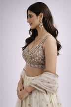 ivory brown lehanga