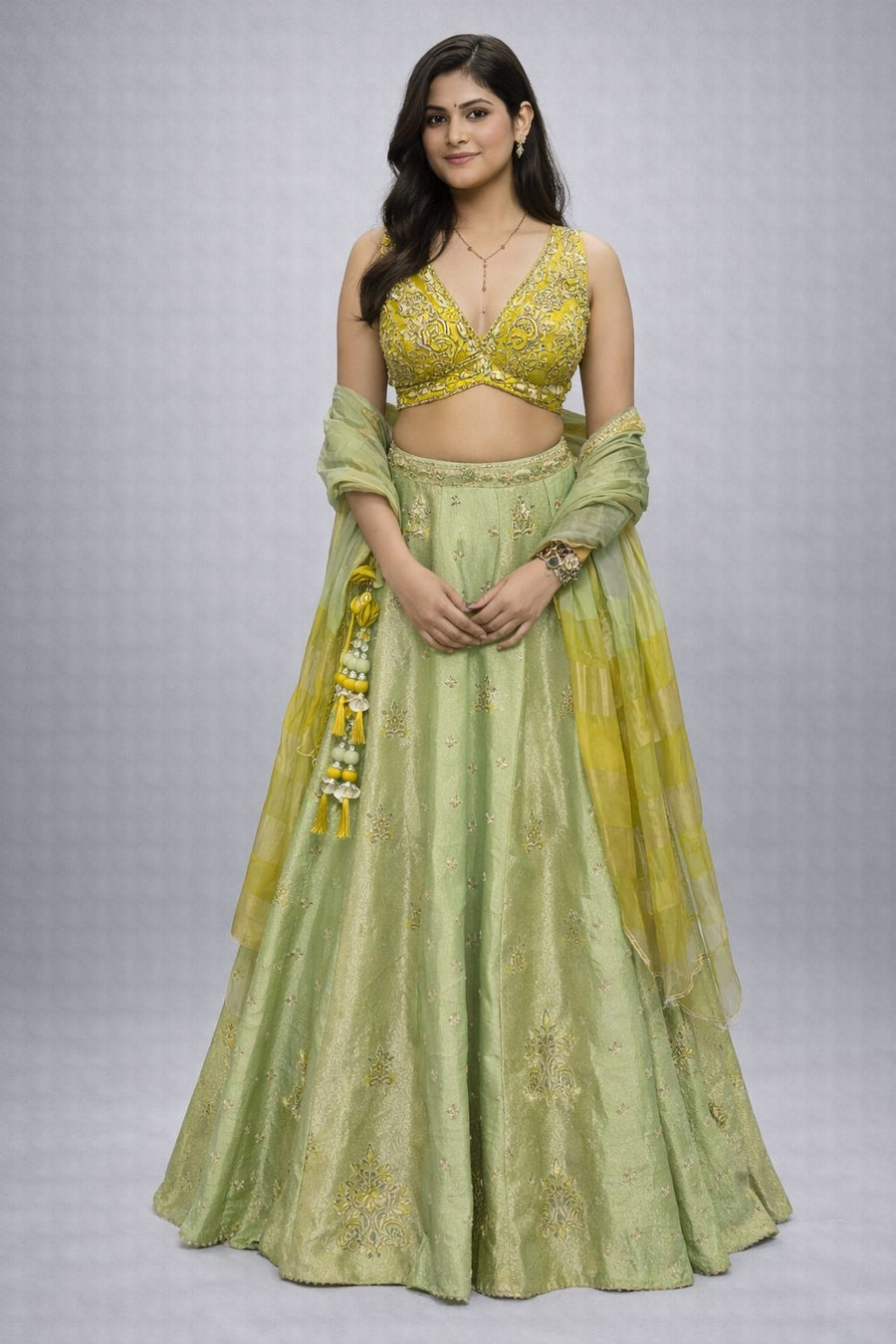 regal green pista lehanga