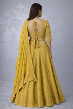 Mustard yellow lehanga