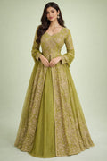 Green indo western 