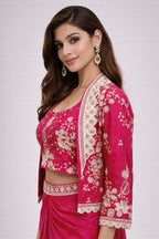 pink dhoti style