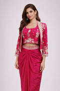 pink dhoti style