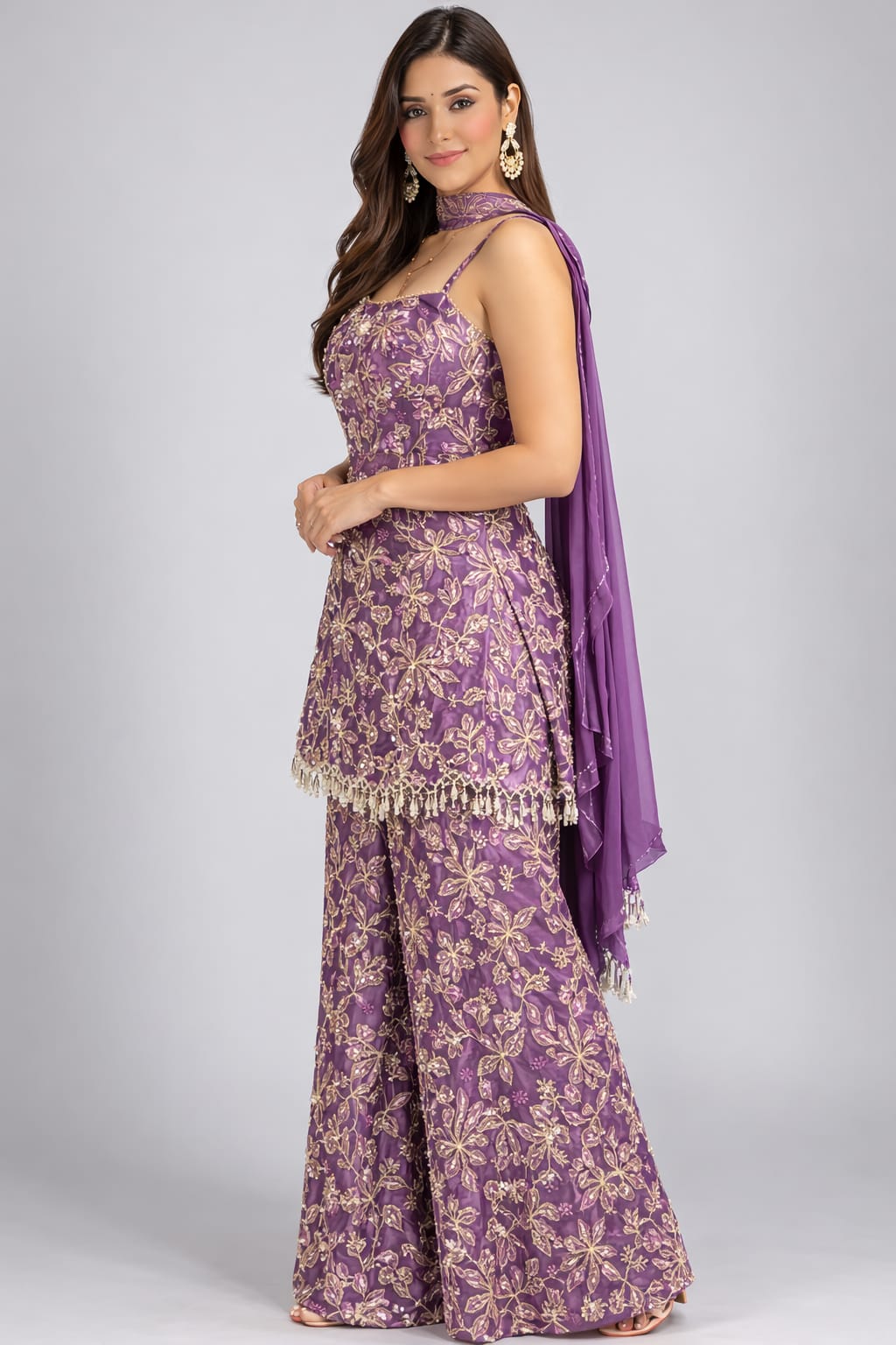 Peplum sharara