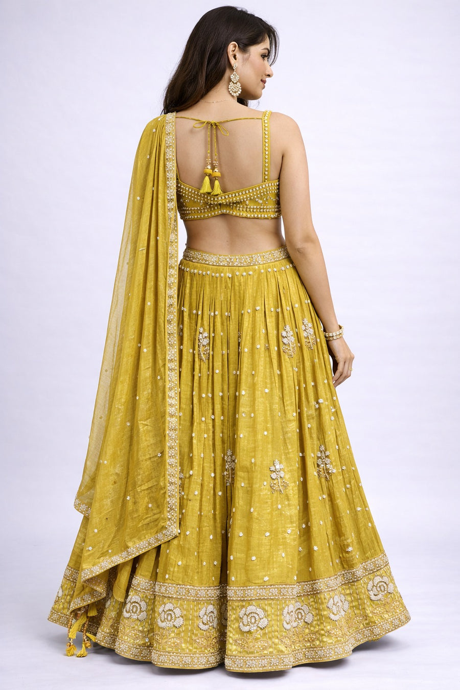 mustard yellow lehenga