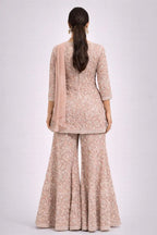 beige sharara set