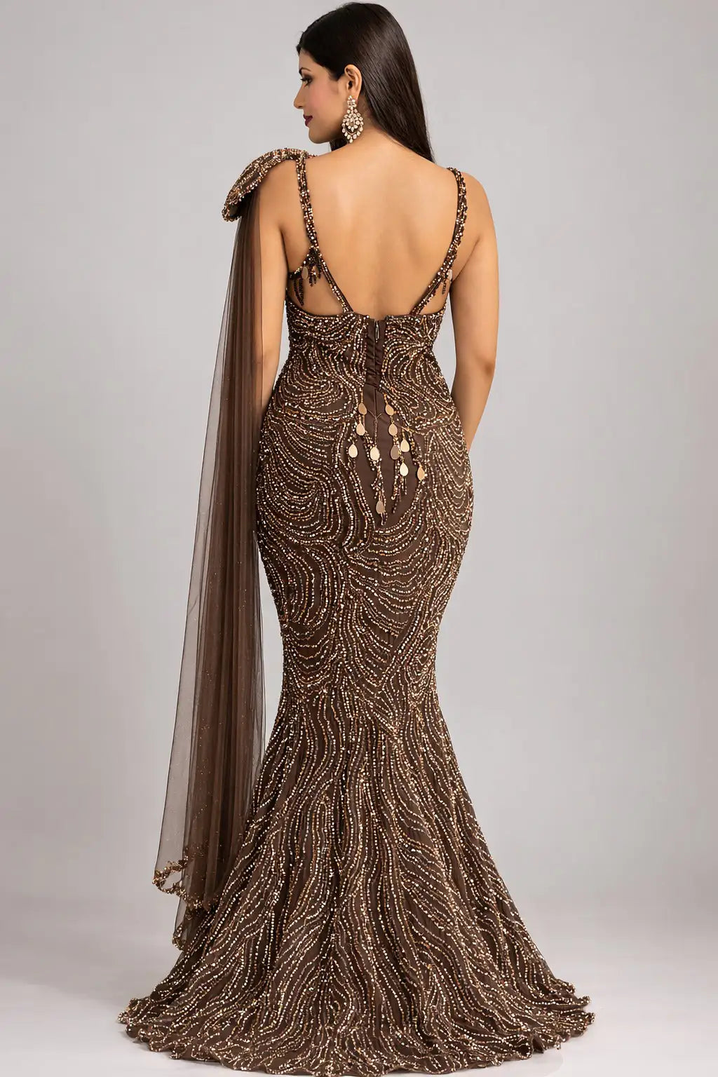  brown dress