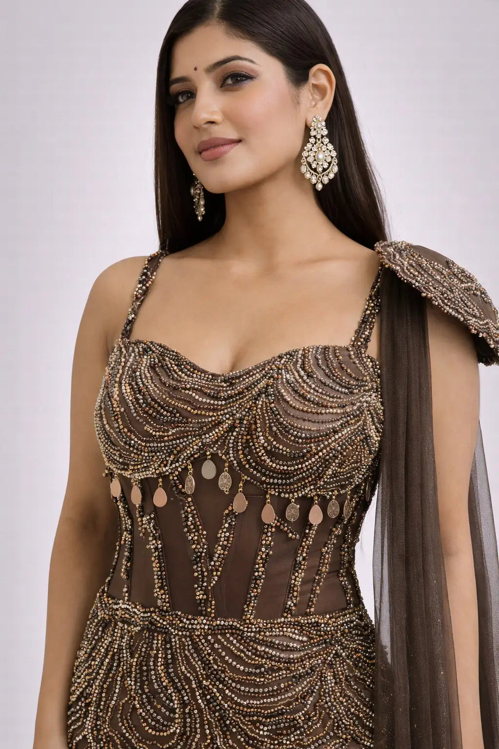  brown dress