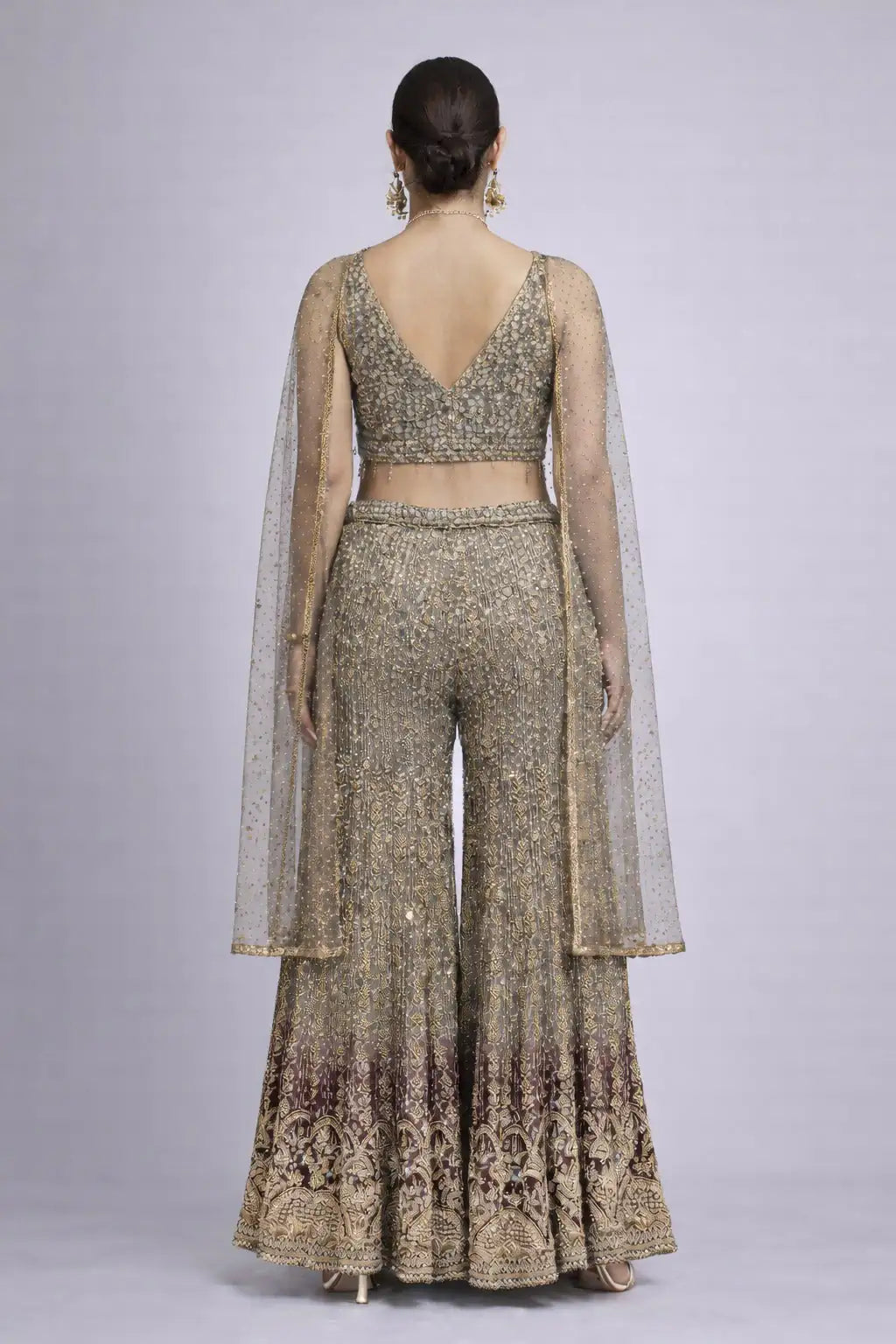 Grey Sharara set