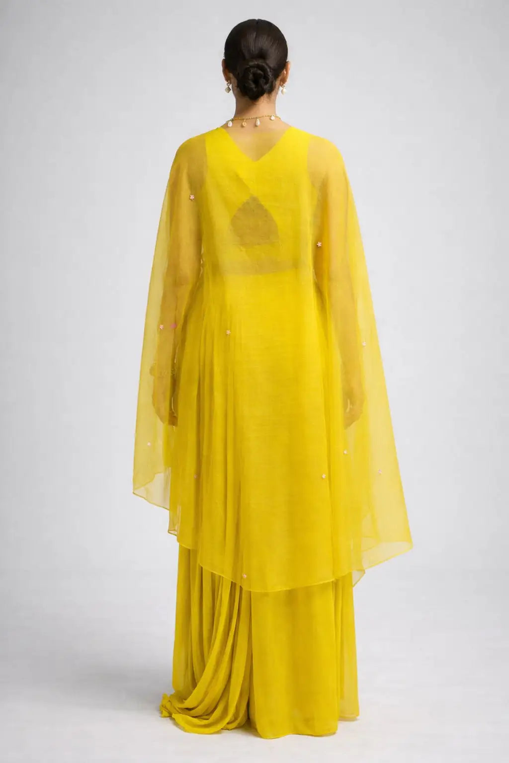 yellow traditional outfit