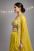 yellow traditional outfit