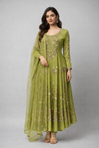 Green Anarkali Suit
