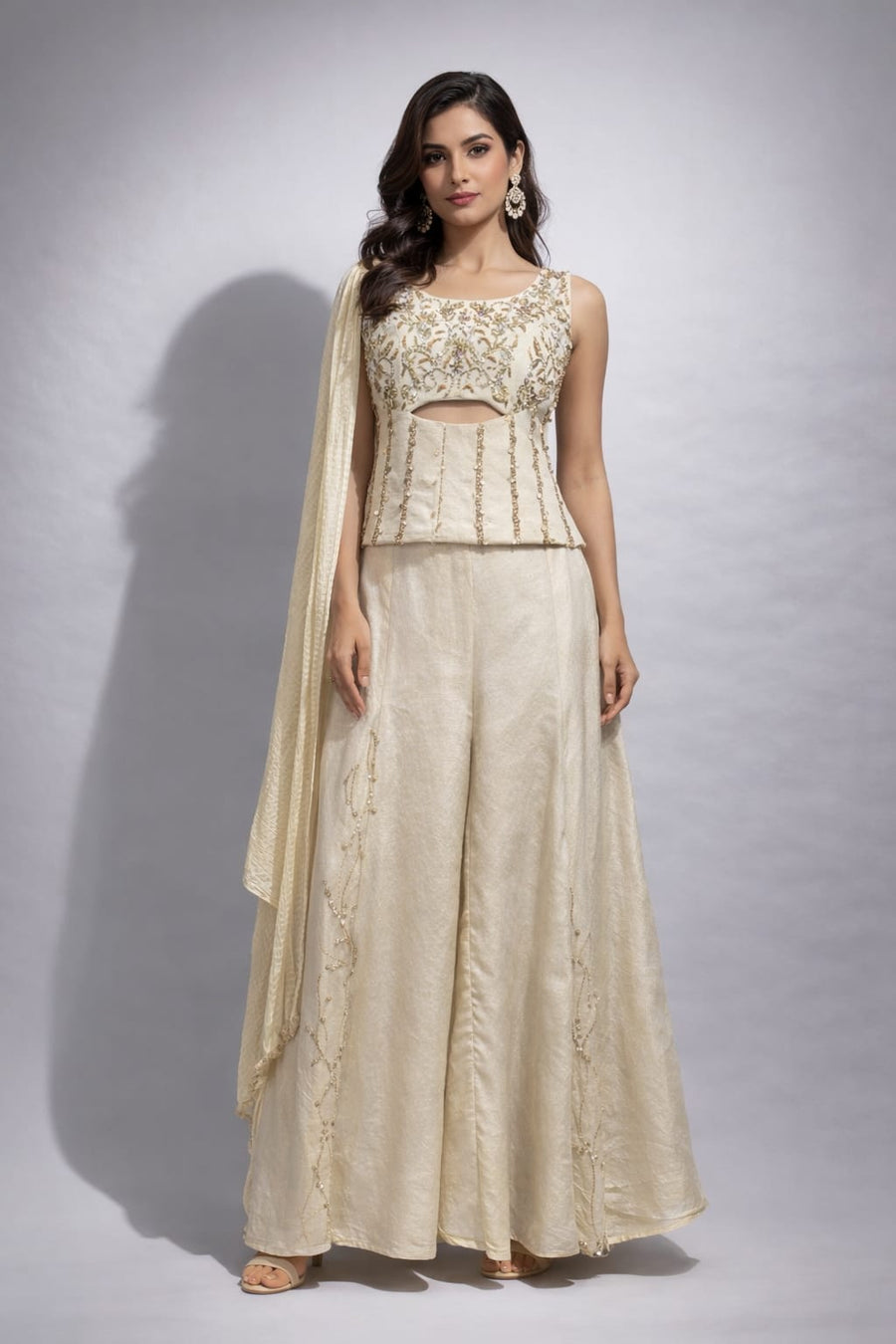 Gold Sharara Set