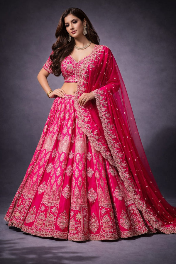 hot pink lehenga
