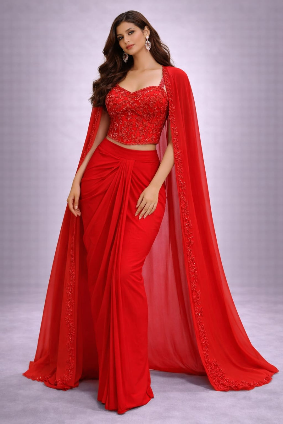 Red traditional outfit