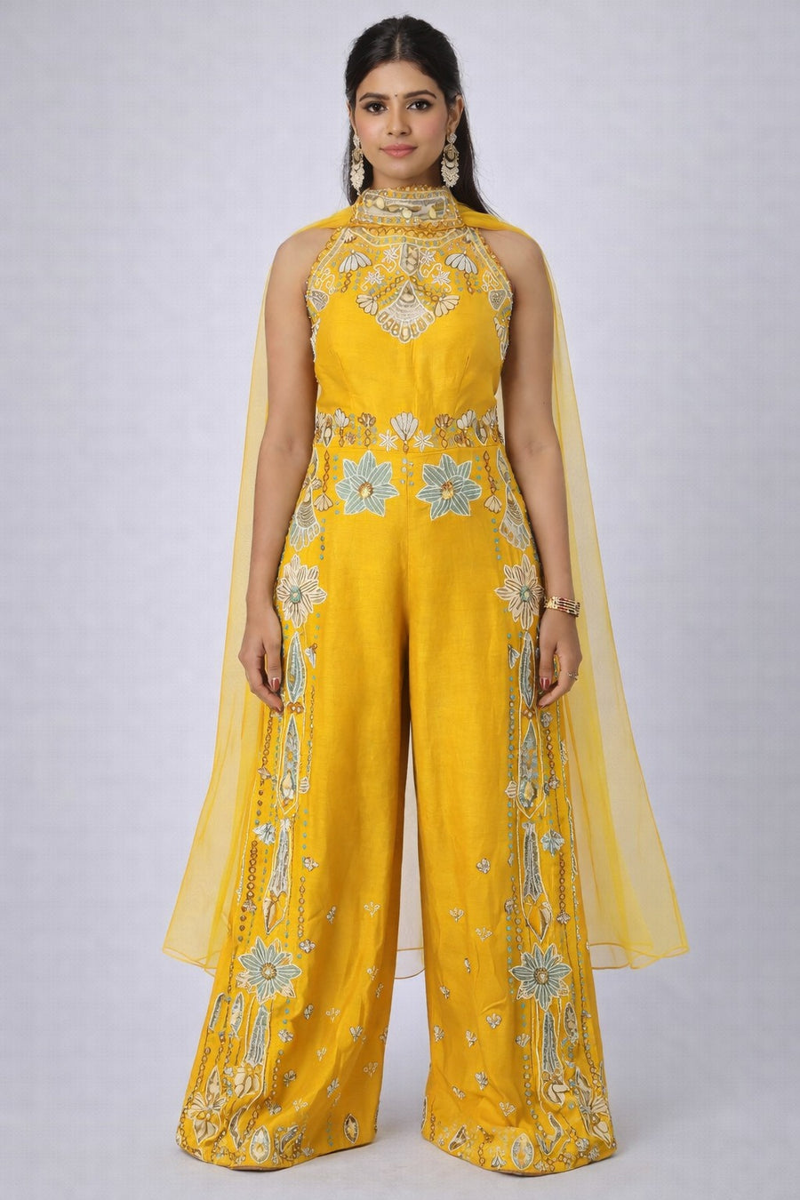 mustard jumpsuit
