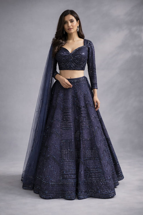 Navy blue traditional outfit