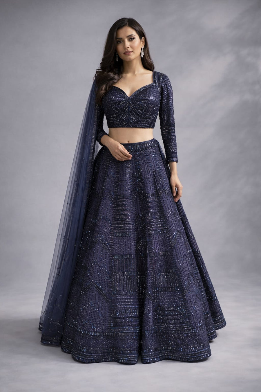 Navy blue traditional outfit