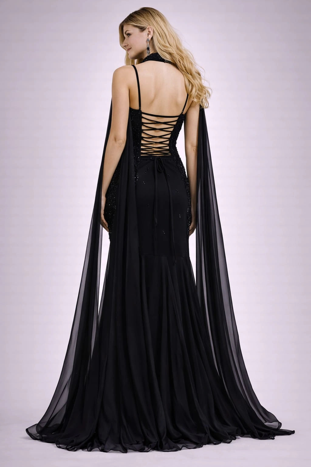 black lehenga set