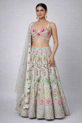 sea green lehenga set
