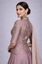 lavender lehenga set