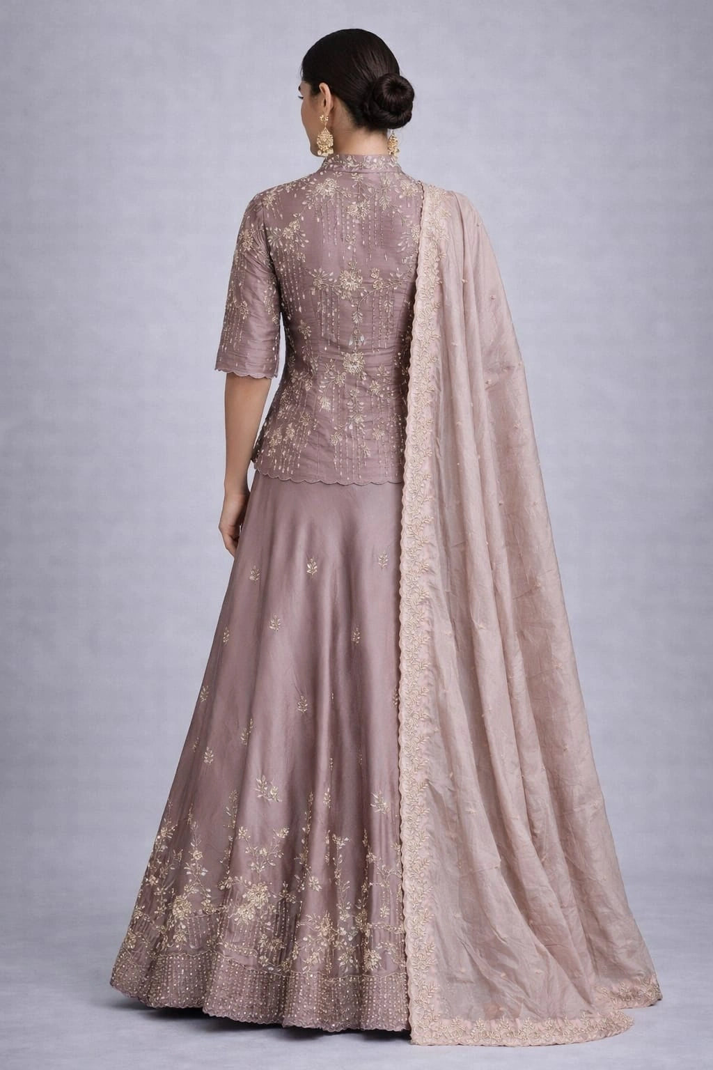 lavender lehenga set