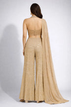 gold sharara set