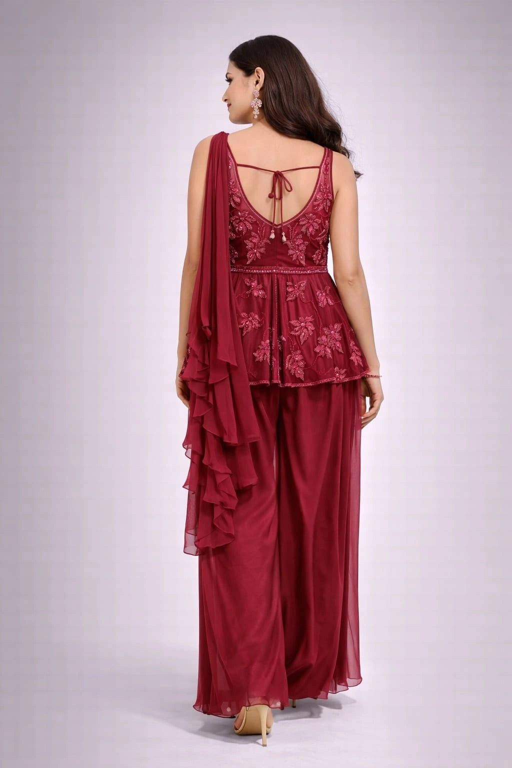 wine sharara set
