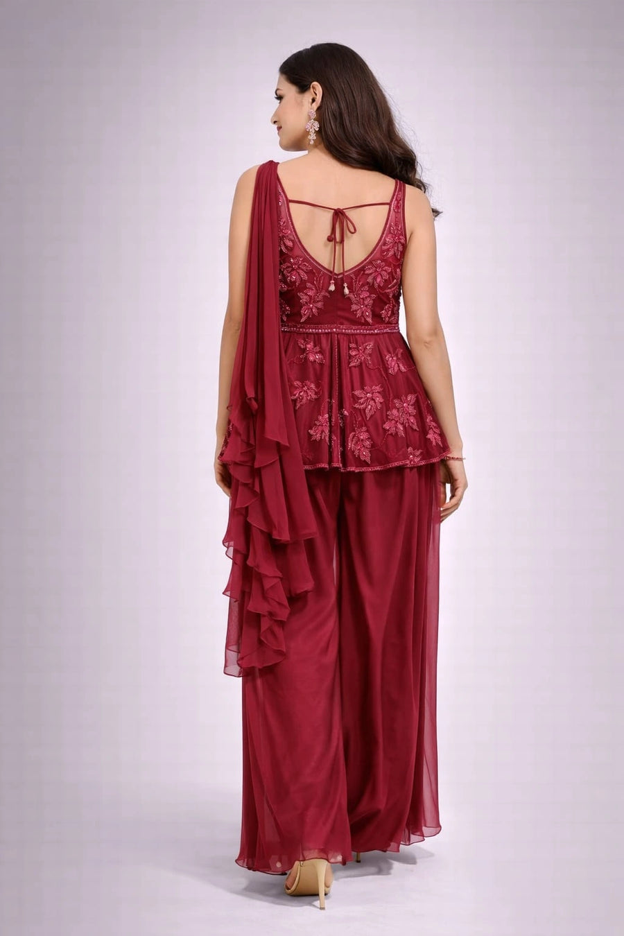 wine sharara set