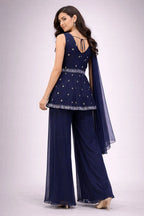 blue sharara set