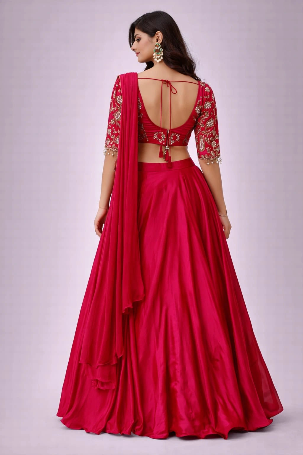 rani traditional lehenga set  