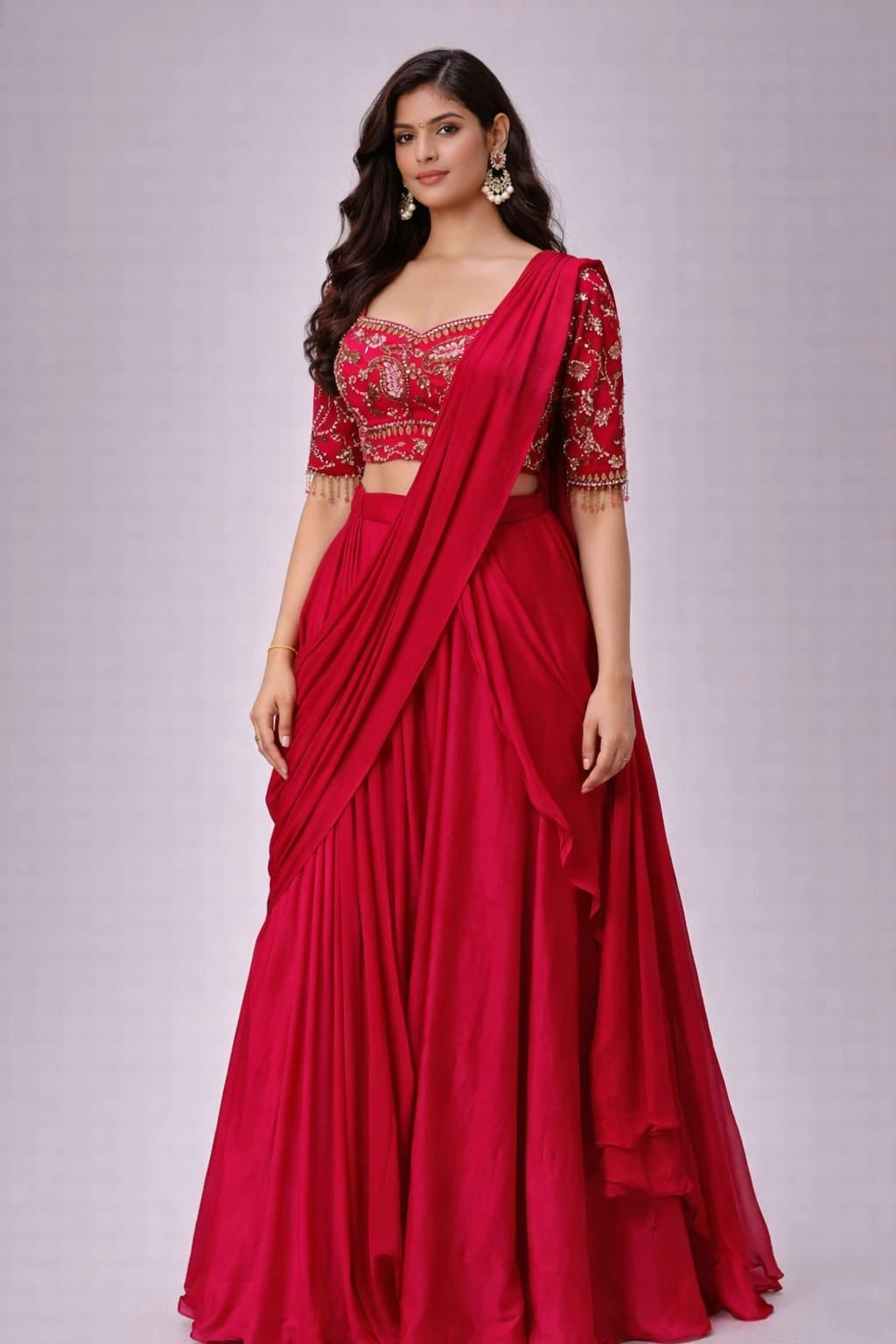 rani traditional lehenga set  