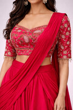 rani traditional lehenga set  