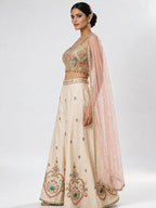 ivory sharara set