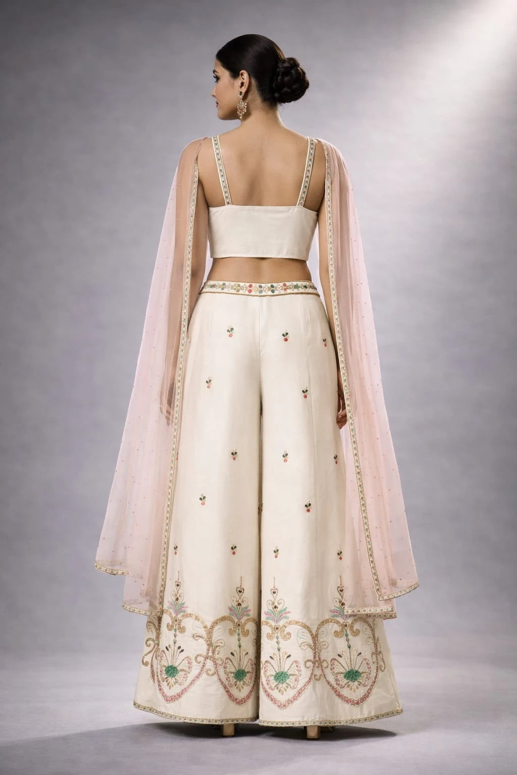 ivory sharara set