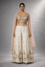 ivory sharara set