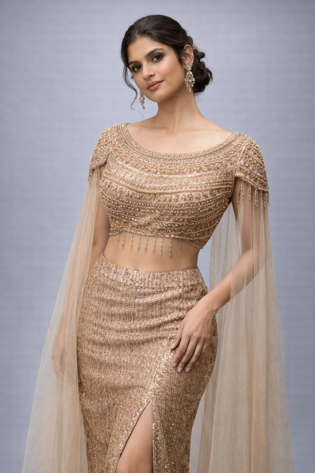 copper western dress